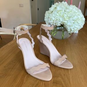 Loeffler Randall size 9.5 nude heels excellent condition